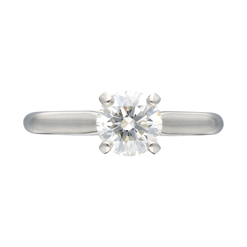 Cartier platinum 2025 diamond engagement ring